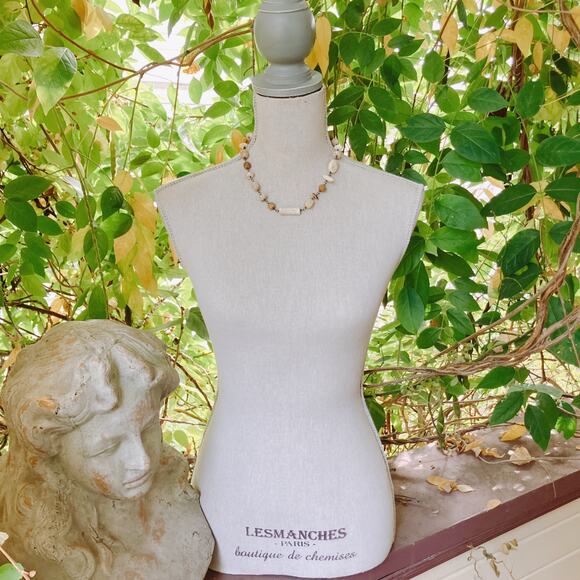 Retired Signed Silpada N1692 Necklace Sterling Silver White Howlite African Opal - Picture 5 of 14